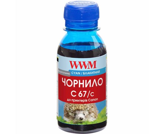 Купить Чернила WWM для Canon PFI-107С 100г Cyan Водорастворимые (C67/C-2) по лучшей цене