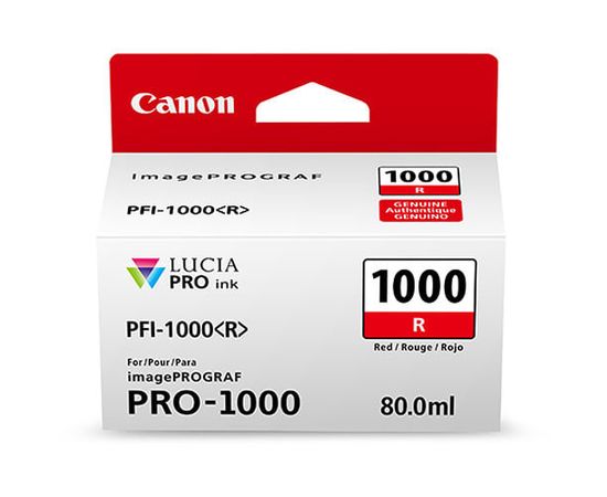 Купить Картридж Canon для imagePROGRAF Pro-1000 PFI-1000 Red (0554C001) по лучшей цене