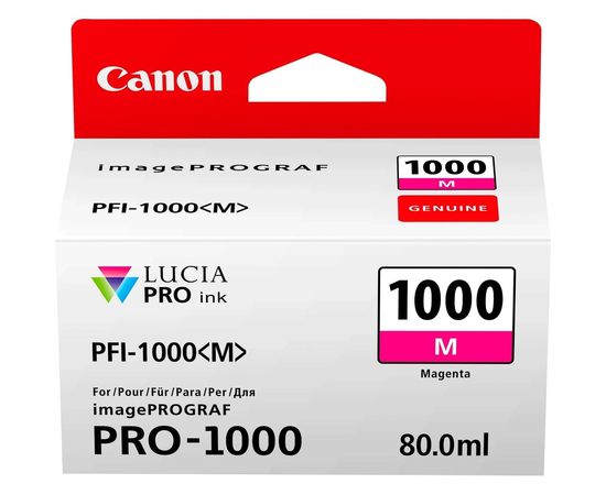 Купить Картридж Canon для imagePROGRAF Pro-1000 PFI-1000 Magenta (0548C001) по лучшей цене