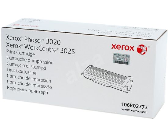 Купить Картридж тонерный Xerox для Phaser 3020/WC3025 1500 копий Black (106R02773) по лучшей цене