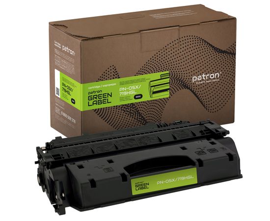 Купить Картридж совместимый HP 05X (CE505X)/Canon 719 H Green Label Patron (PN-05X/719HGL) по лучшей цене