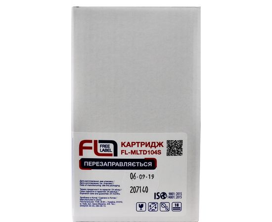 Купить Картридж совместимый Samsung MLT-D104S (ML-1660) Free Label (FL-MLTD104S) по лучшей цене