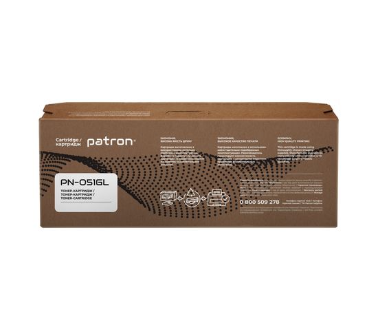 Купить Тонер-картридж совместимый Canon 051 Green Label Patron (PN-051GL) по лучшей цене