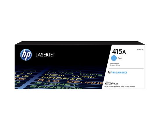 Купить Картридж тонерный HP 415A для CLJ Pro M454dn/479dw 2100 копий Cyan (W2031A) по лучшей цене