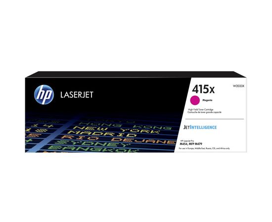 Купить Картридж тонерный HP 415X для CLJ Pro M454dn/479dw 6000 копий Magenta (W2033X) по лучшей цене