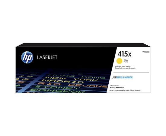 Купить Картридж тонерный HP 415X для CLJ Pro M454dn/479dw 6000 копий Yellow (W2032X) по лучшей цене