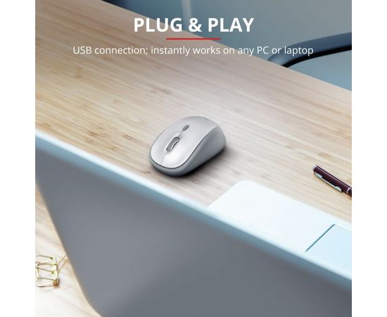 Купить Мышка Trust Yvi Wireless White (23386) по лучшей цене