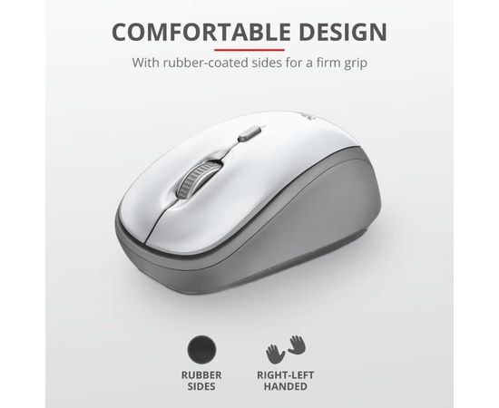 Купить Мышка Trust Yvi Wireless White (23386) по лучшей цене
