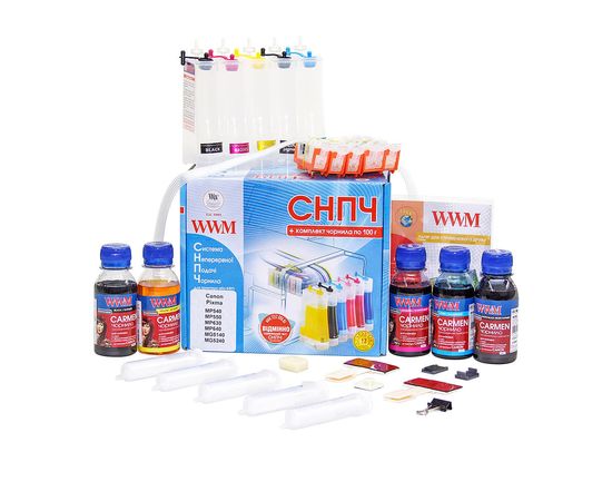 Купить Система непрерывной подачи чернил WWM для Canon Pixma MP550/MG5140/MG5240/MG5340 (IS.0121U) без чипов c универсальными чернилами CARMEN по лучшей цене
