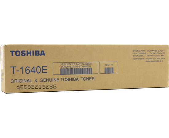 Купить Туба с тонером Toshiba T1640E для E-Studio 163/203/207/237 24000 копий Black 675г (6AJ00000024) 6AJ00000186 по лучшей цене