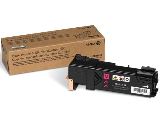 Купить Картридж тонерный Xerox для Phaser 6500/WC6505 1000 копий Magenta (106R01599) по лучшей цене