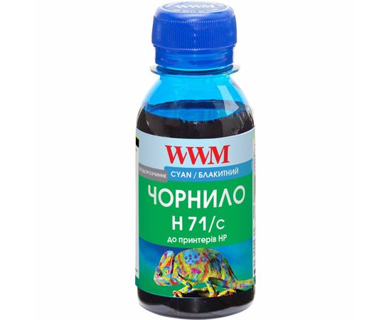 Купить Чернила WWM для HP №711 100г Cyan Водорастворимые (H71/C-2) по лучшей цене
