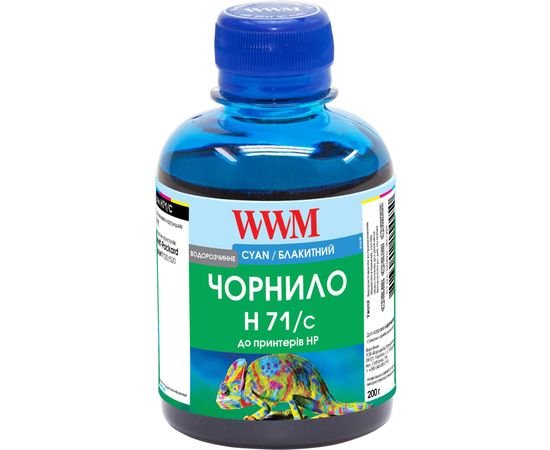 Купить Чернила WWM для HP №711 200г Cyan Водорастворимые (H71/C) по лучшей цене