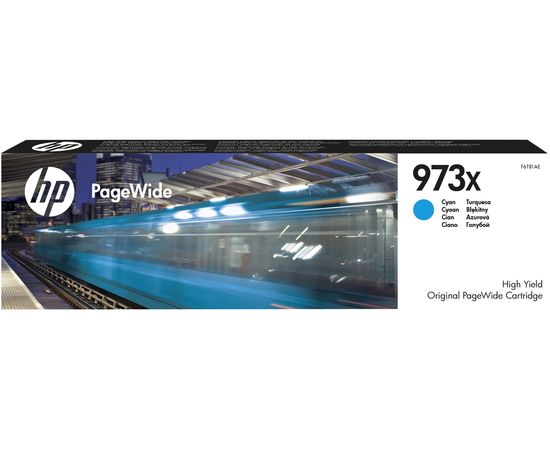 Купить Картридж HP для PageWide Pro 452/477 HP 973X Cyan (F6T81AE) по лучшей цене