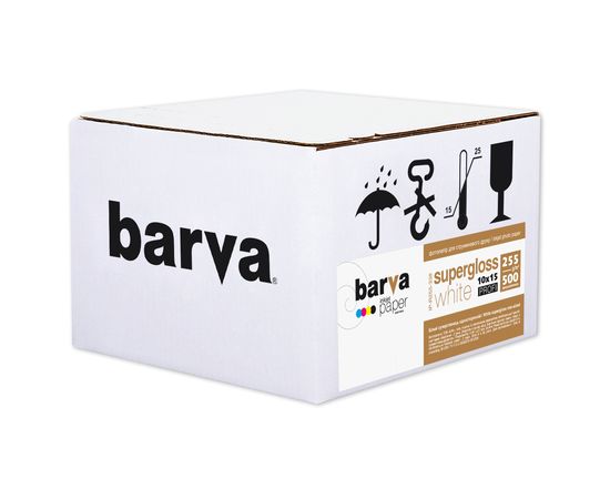 Купить Фотобумага белый суперглянец 255 г/м2, 10x15, 500 л Profi Barva (IP-R255-338) по лучшей цене