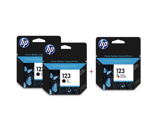 Купить Комплект струйных картриджей HP для Deskjet 2130 №123 Black2/Color (Set123BBC) по лучшей цене