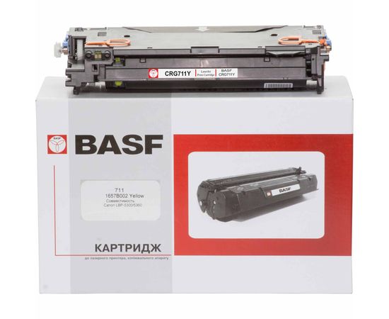 Купить Картридж тонерный BASF для Canon LBP-5300/5360 аналог 1657B002 Yellow (BASF-KT-711-1657B002) по лучшей цене