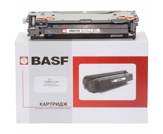 Купить Картридж тонерный BASF для Canon LBP-5300/5360 аналог 1659B002 Cyan (BASF-KT-711-1659B002) по лучшей цене