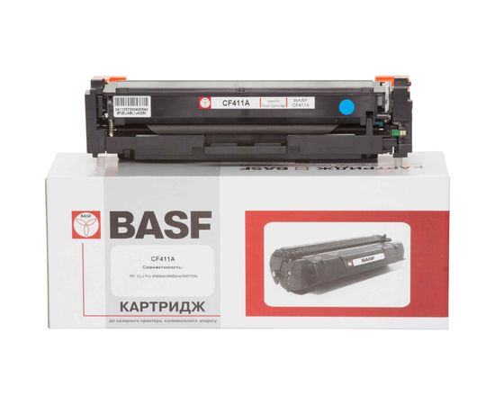 Купить Картридж тонерный BASF для HP LJ Pro M452dn/M452nw/M477fdn аналог CF411A Cyan (BASF-KT-CF411A) по лучшей цене