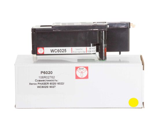 Купить Картридж тонерный BASF для Xerox Phaser 6020/6022/WC6025/6027 аналог 106R02762 Yellow (BASF-KT-106R02762) по лучшей цене