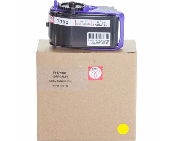 Купить Картридж тонерный BASF для Xerox Phaser 7100 аналог 106R02611 Yellow (BASF-KT-106R02611) по лучшей цене
