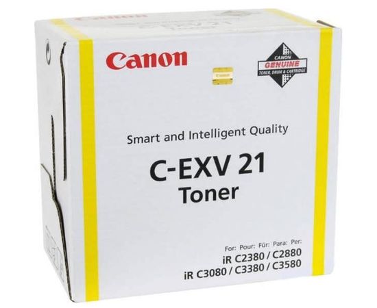Купить Туба с тонером Canon C-EXV21 для iRC-2880/2880i/3380/3380i 14000 копий Yellow (0455B002) по лучшей цене