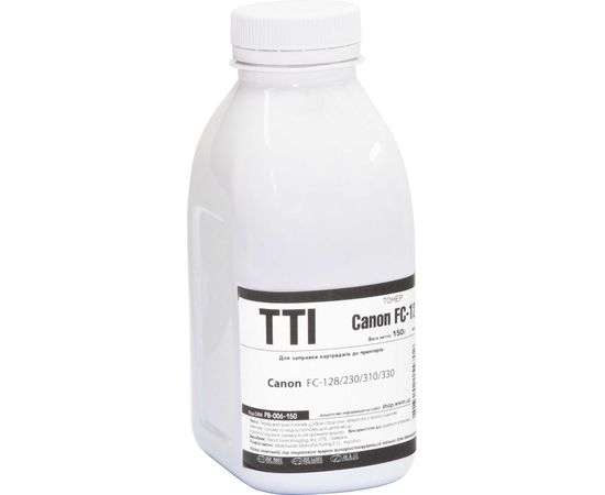 Купить Тонер TTI для Canon FC-128/230/310/330 бутль 150г Black (PB-006-150) по лучшей цене