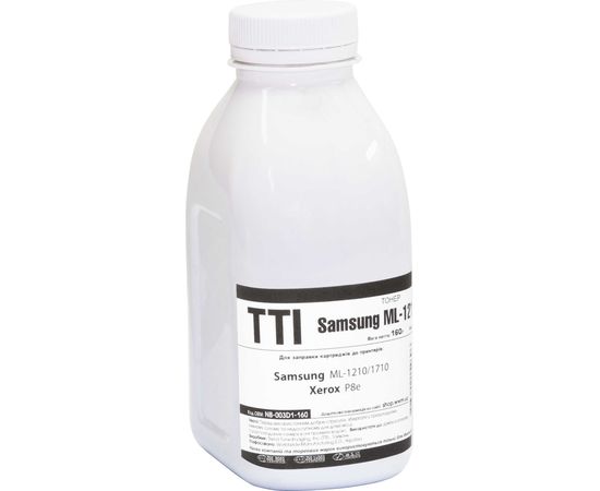 Купить Тонер TTI для Samsung ML-1210/1710, Xerox P8e бутль 160г Black (NB-003D1-160) акрил по лучшей цене