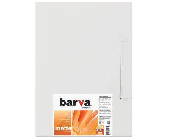 Купить Фотобумага матовая 190 г/м2, A3, 60 л Everyday Barva (IP-AE190-294) по лучшей цене
