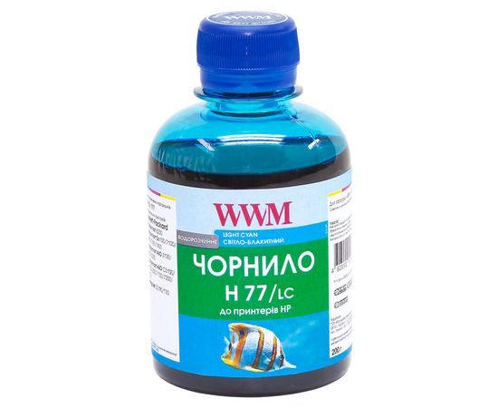 Купить Чернила WWM для HP №177/85 200г Light Cyan Водорастворимые (H77/LC) по лучшей цене