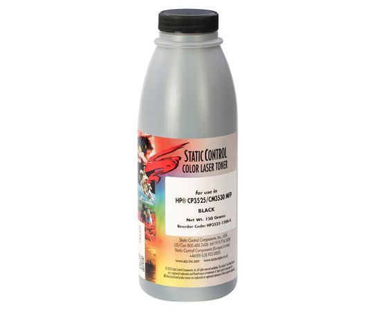 Купить тонер HP CLJ CP3525 150г (5k) black Static Control по лучшей цене