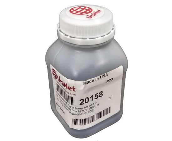 Купить Тонер UniNet HP LJ Pro M277/252/201/377/452/477/552/553/Canon LBP611/612/613/650/653/654/MF-631/632/635/730/732/734/735/Canon 045/046/MPT-252-60, X-Generation, GLOSSY, Black, 60г/банка по лучшей цене
