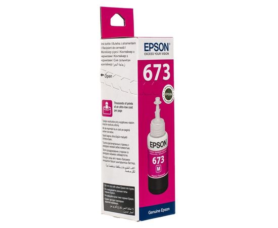 Купить Контейнер с чернилами Epson для L800 Magenta (C13T67334A) по лучшей цене