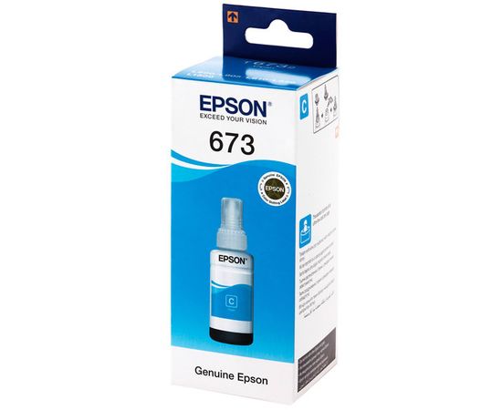 Купить Контейнер с чернилами Epson для L800 Cyan (C13T67324A) по лучшей цене