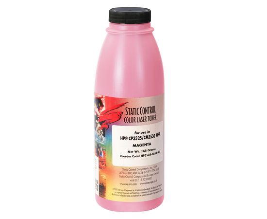 Купить тонер HP CLJ CP3525 165г (7k) magenta Static Control по лучшей цене