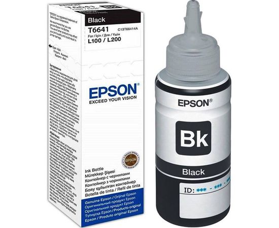 Купить Контейнер с чернилами Epson для L110/L210/L300 Black (C13T66414A) по лучшей цене