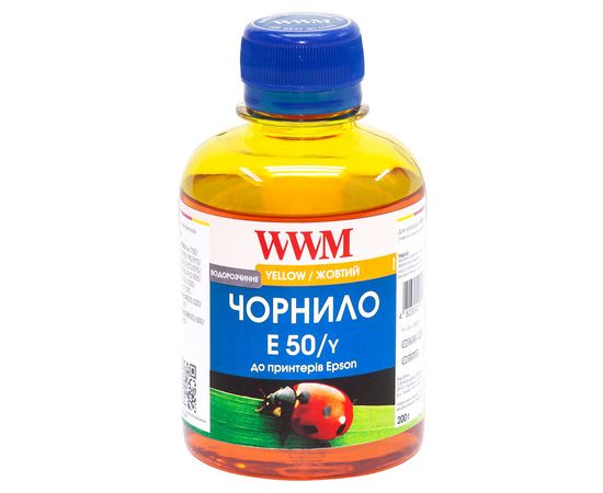 Купить Чернила WWM для Epson Stylus Photo R200/R340/RX620 200г Yellow Водорастворимые (E50/Y) по лучшей цене