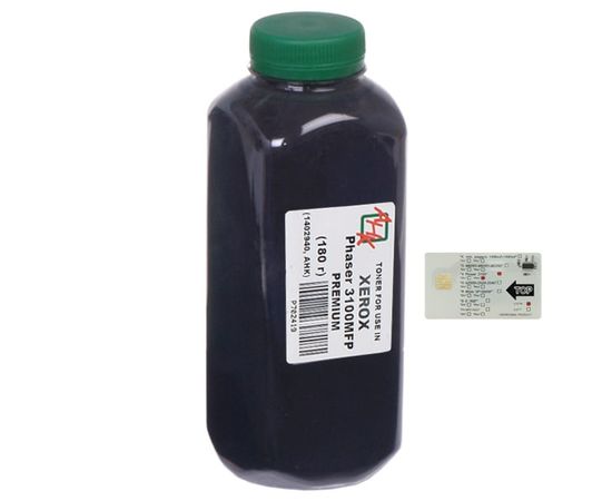 Купить Тонер+чип АНК для Xerox Phaser 3100 ( тонер АНК, Smart Card АНК) бутль 180г Black (1400554) по лучшей цене