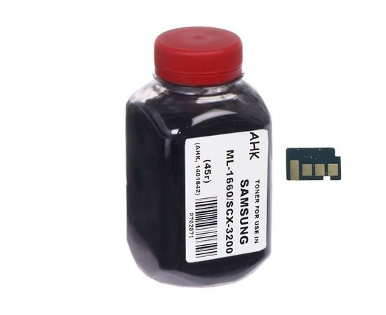 Купить Тонер+чип АНК для Samsung ML-1660/1661/1665 ( тонер АНК, чип АНК) бутль Black (1400558) по лучшей цене