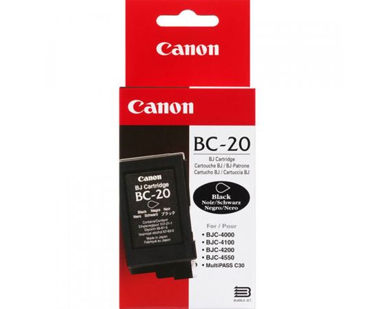 Купить Картридж Canon для S100/S200/BJC-4000 BC-20Bk Black (0895A002) аналоГ BC-23 по лучшей цене