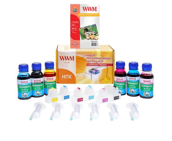 Купить Набор перезаправляемых картриджей WWM для HP PS 8230/8238 №177 (RC.HP177A) по лучшей цене