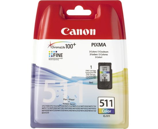 Купить Картридж Canon для Pixma MP230/MP250/MP270 CL-511C Color (2972B007) по лучшей цене