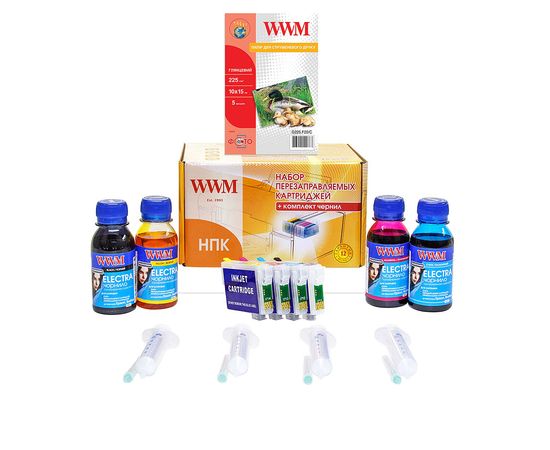 Купить Набор перезаправляемых картриджей WWM для Epson Stylus TX210/TX219/TX410/TX419 (RC.T073NU) с универсальными чернилами ELECTRA по лучшей цене