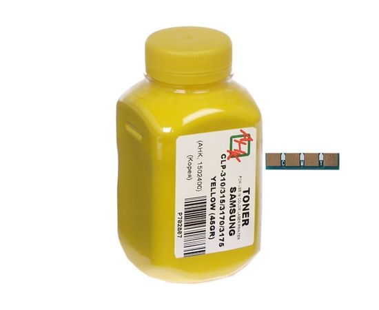 Купить Тонер+чип АНК для Samsung CLP-310/315/3175 ( тонер АНК, чип АНК) бутль 45г Yellow (1502408) по лучшей цене
