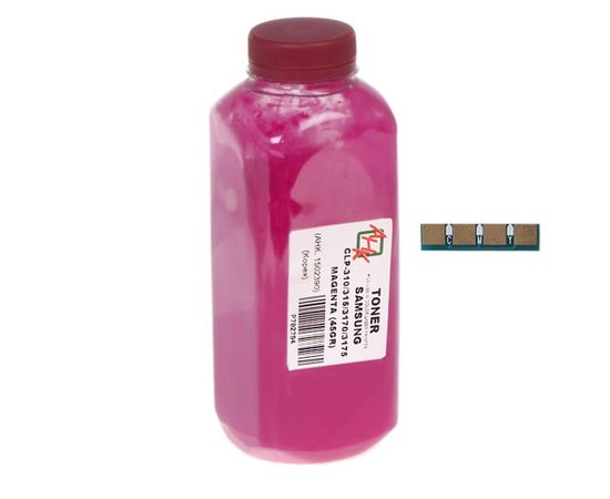 Купить Тонер+чип АНК для Samsung CLP-310/315/3175 ( тонер АНК, чип АНК) бутль 45г Magenta (1502406) по лучшей цене