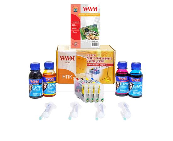 Купить Набор перезаправляемых картриджей WWM для Epson Stylus CX3500/CX4500/CX6300/CX6500 (RC.T046) по лучшей цене