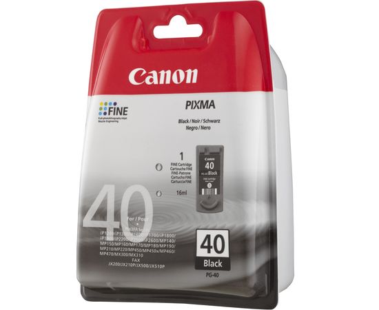 Купить Картридж Canon для Pixma MP210/MP450/MX310 PG-40Bk Black (0615B025) по лучшей цене