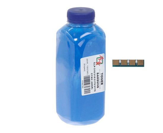 Купить Тонер+чип АНК для Samsung CLP-310/315/3175 ( тонер АНК, чип АНК) бутль 45г Cyan (1502404) по лучшей цене
