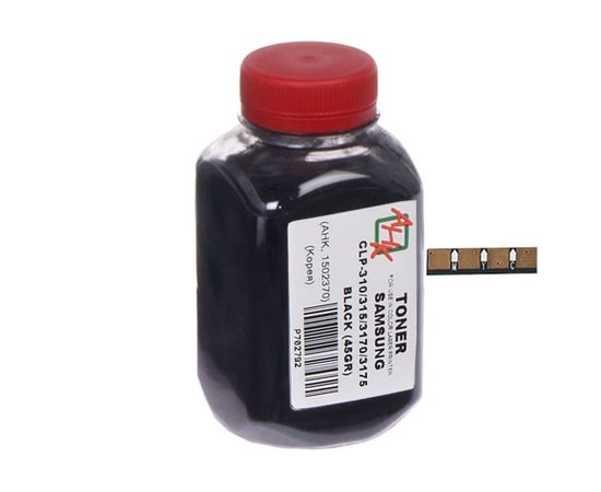 Купить Тонер+чип АНК для Samsung CLP-310/315/3175 ( тонер АНК, чип АНК) бутль 45г Black (1502402) по лучшей цене