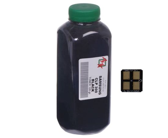 Купить Тонер+чип АНК для Samsung CLP-300 ( тонер АНК, чип АНК) бутль 120г Black (1500210) по лучшей цене